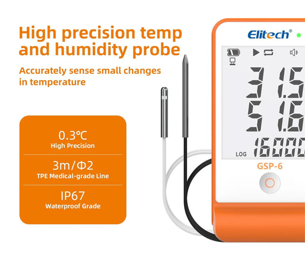 GSP-6 Digital Temperature and Humidity Data Logger